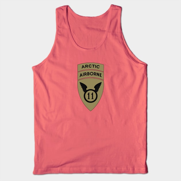 11th Division Arctic Airborne Brown Tank Top by Trent Tides